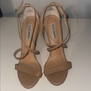 Steve Madden Tan Strappy Heels